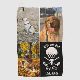 Serviette De Golf Best Chien Papa Par Par Custom Chien 3 Photo Fête 