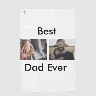 Serviette De Golf best dad ever happy fête des pères ajouter votre p