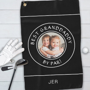 Serviette De Golf Best Granddaddy By Par Golfer Modern Photo Black