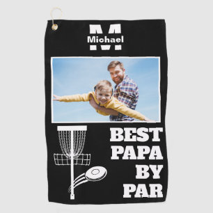 Serviette De Golf best papa par par disk golf frisbee Photo personna