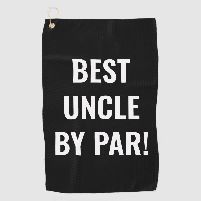 Serviette De Golf Best Uncle by Par Sports Golfer Letting (Devant)