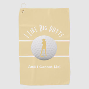 Serviette De Golf Big Putts Golfer Sports Humour Pour Sa Mignonne Ja