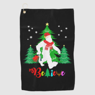 Serviette De Golf Bigfoot Yeti Sasquatch Noël Croire Noël