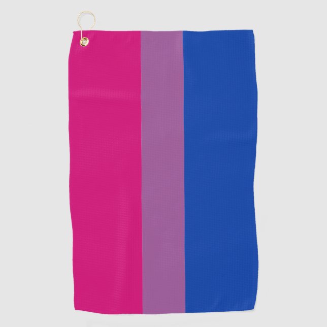 Serviette De Golf Bisexual Flag & Fierté communauté Golf /drapeau ge (Devant)