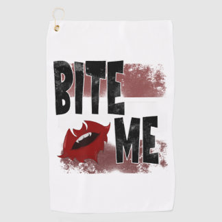 Serviette De Golf Bite me - Citation Cool - Halloween - Bat
