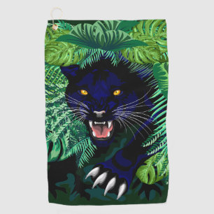 Serviette De Golf Black Panther Spirit of the Jungle