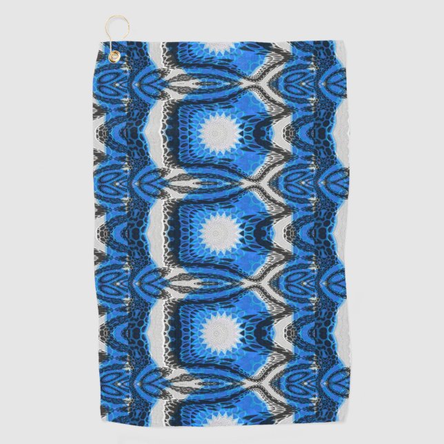 Serviette De Golf Bleu atomique (Devant)