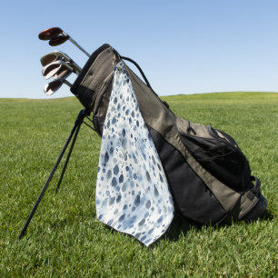 Serviette De Golf Bleu de jour de pluie