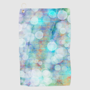 Serviette De Golf Bleu, orange, Jaune, Blanc Art Abstrait