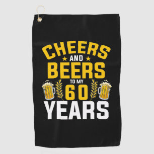 Serviette De Golf Boisson De Bières Bravo Et Bières À Mon 60 Ans De 