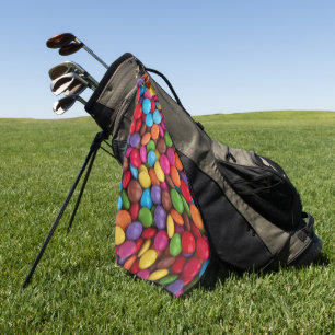 Serviette De Golf Bonbons colorés, Boutons de bonbons, Sucres, Nourr