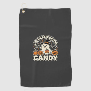 Serviette De Golf Bonbons Halloween Fantôme Citrouille Design