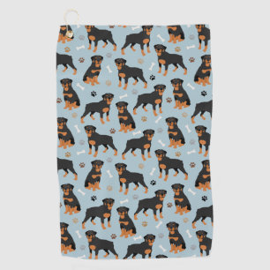 Serviette De Golf Bones et pattes de chien Rottweiler