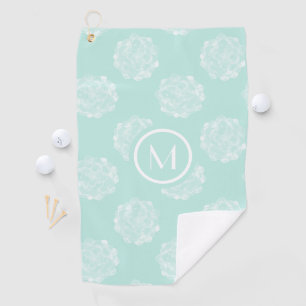 Serviette De Golf Bonheur   Patt succulent en pastel d'usine du