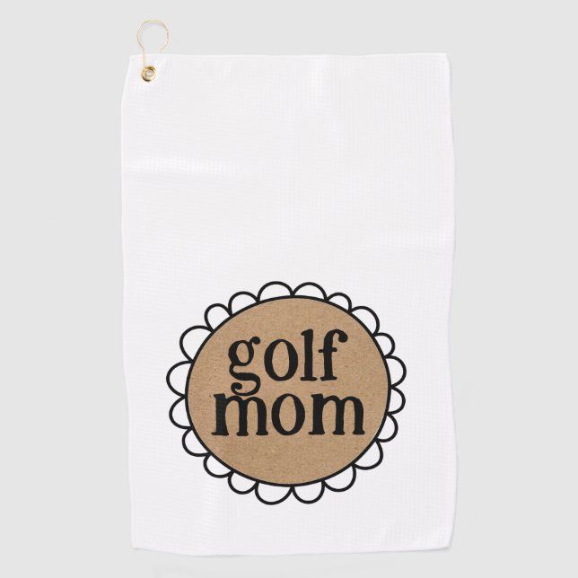 Serviette De Golf Bord à bascule MOM GOLF personnalisé (Devant)