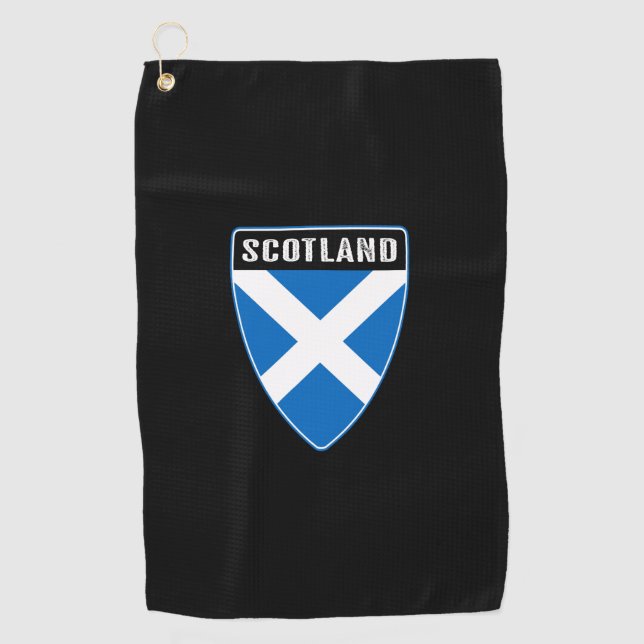 Serviette De Golf Bouclier écossais (Devant)