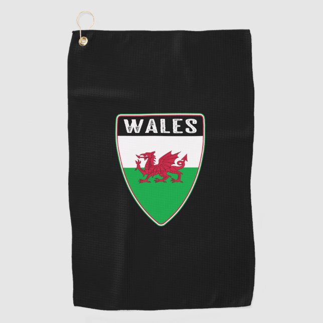 Serviette De Golf Bouclier gallois (Devant)