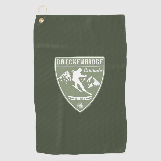 Serviette De Golf Breckenridge Colorado (Devant)
