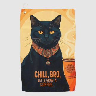 Serviette De Golf Brûlé et relaxé