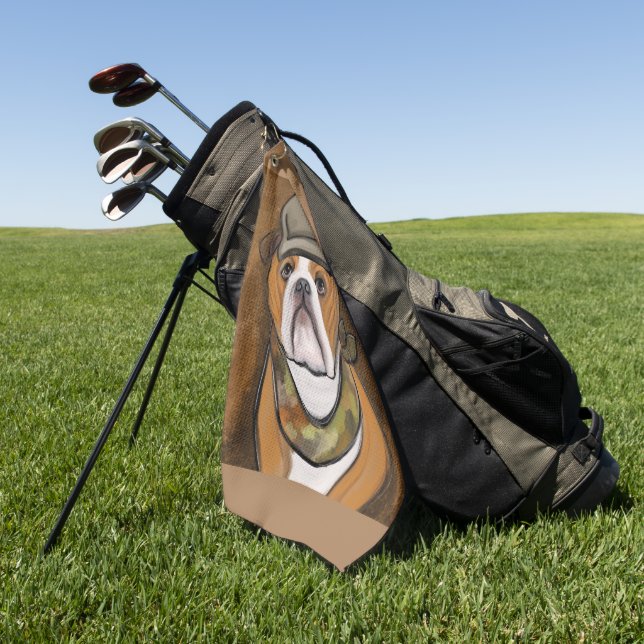Serviette De Golf Bulldog (Vert)