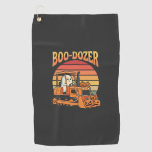 Serviette De Golf Bulldozer Fantôme de Halloween Citrouille Boo-Doze