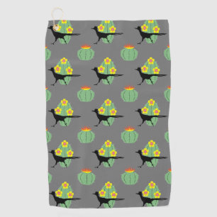 Serviette De Golf Cactus Et Roulements