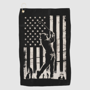 Serviette De Golf Cadeaux de golf Drapeau américain Anniversaire Fêt