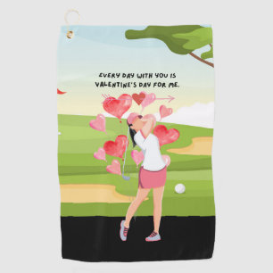 Serviette De Golf Cadeaux de golf pour la Saint-Valentin à Golfer Go