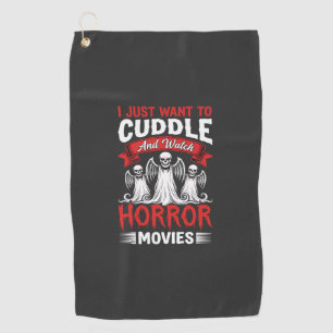 Serviette De Golf Câlins et films d'horreur Squelette Halloween