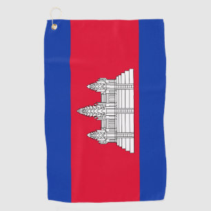 Serviette De Golf Cambodge Drapeau & Cambodge vacances de golf /spor