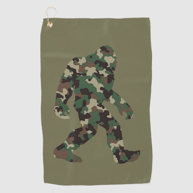 Serviette De Golf Camo Bigfoot Sasquatch (Devant)