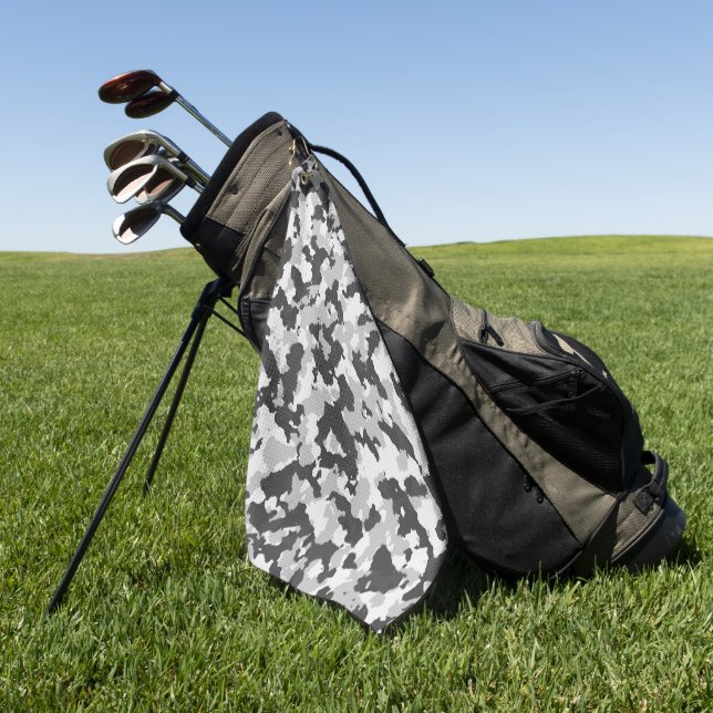 Serviette De Golf camouflage (Vert)