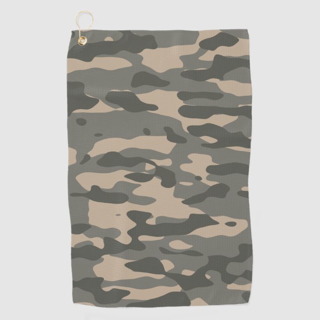 Serviette De Golf Camouflage gris (Devant)