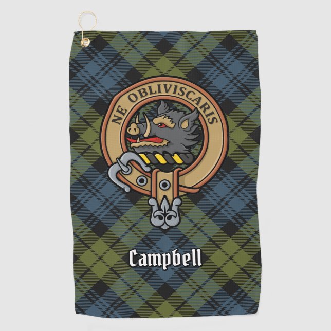 Serviette De Golf Campbell Crest (Devant)