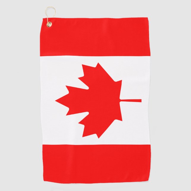 Serviette de golf Canada Flag (Devant)