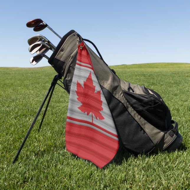 Serviette de golf Canada Souvenir Serviettes de go (Vert)