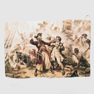 Serviette De Golf Capture, Barbe noire pirate, Revenge de la reine A