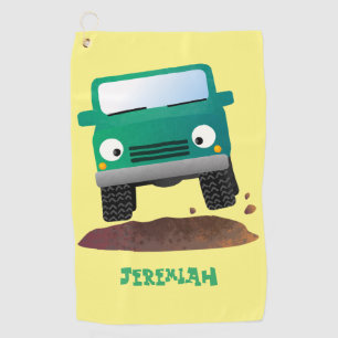 Serviette De Golf Caricature de voiture 4 X4 hors route