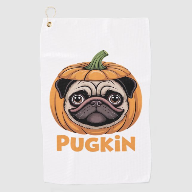Serviette De Golf Carlin Pougkin Halloween Joyeux Halloween T-S surd (Devant)