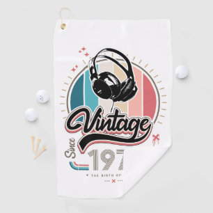 Serviette De Golf Casques vintages depuis 1971