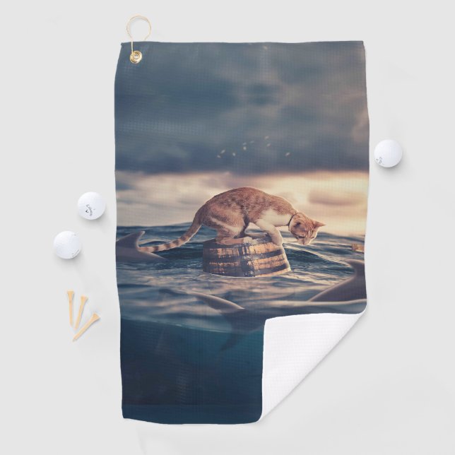 Serviette De Golf Cat Nap Dream ou cauchemar (En situation)