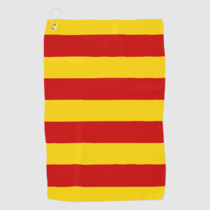 Serviette De Golf Catalogne - Drapeau et Catalan - La Senyera