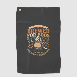Serviette De Golf Célébration de fantômes de café d'Halloween