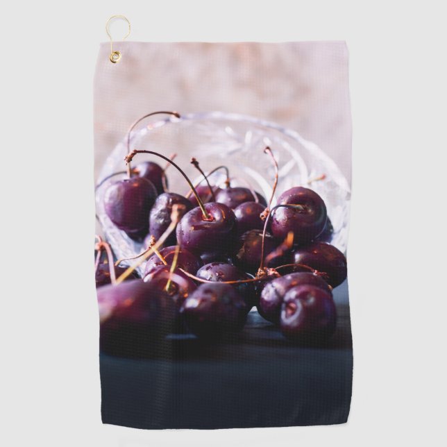Serviette De Golf Cerises (Devant)
