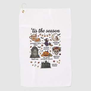 Serviette De Golf C'est la saison Halloween Sorcière Citrouille Crân