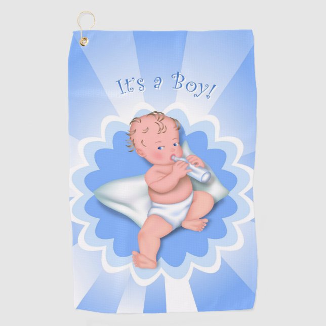 Serviette De Golf C'est un garçon ! (Devant)