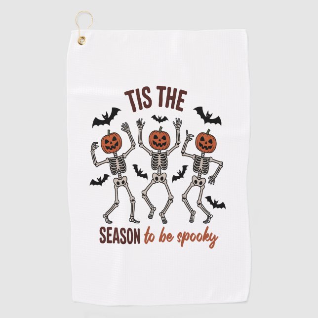 Serviette De Golf Cette saison sera Éffrayante (Devant)