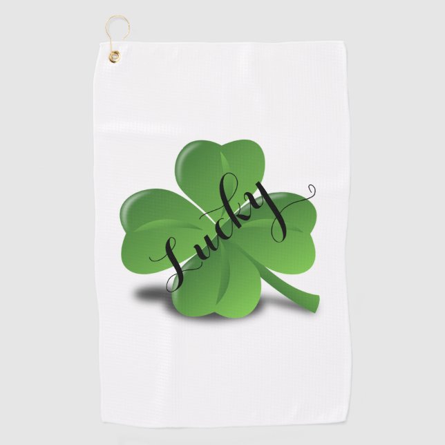 Serviette De Golf Chanceux (Devant)