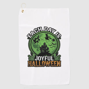 Serviette De Golf Chaque jour Maison Hantée Halloween Joyeuse Sorciè