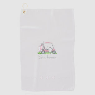 Serviette De Golf Charming Pink Golf Part Personnalisé